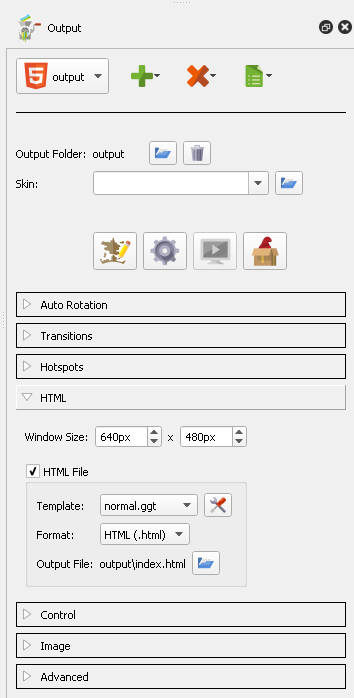 Slect the little tools/settings icon tot he right of the HTML Template selector